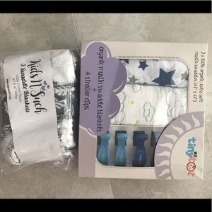 NIB swaddle blankets organic